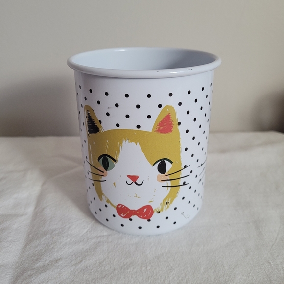Danica studio Meow enamel metal cat pencil holder - Picture 3 of 9